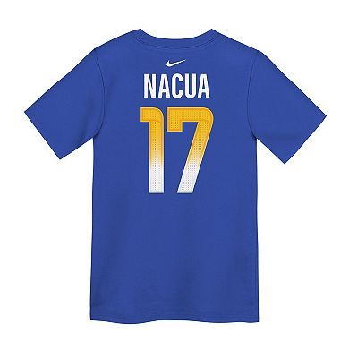 Preschool Nike Puka Nacua Royal Los Angeles Rams Player Name & Number T-Shirt
