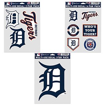 WinCraft Detroit Tigers Three-Pack Fan Decal Set