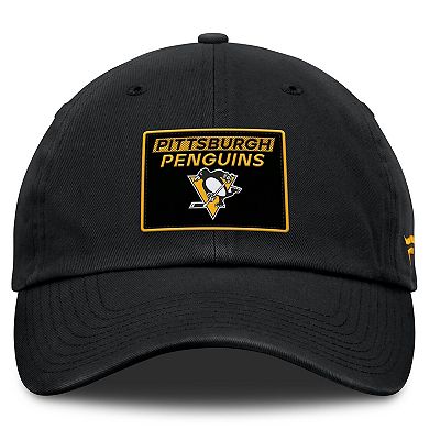 Women's Fanatics Black Pittsburgh Penguins Authentic Pro Rink Adjustable Hat