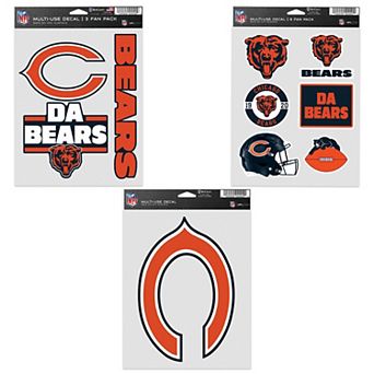 WinCraft Chicago Bears Three-Pack Fan Decal Set