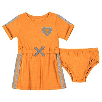 Girls Newborn & Infant Colosseum Tennessee Orange Tennessee Volunteers Xur Dress and Bloomer Set
