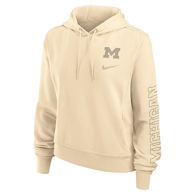 Women's Nike Tan Michigan Wolverines One Performance Pullover Hoodie