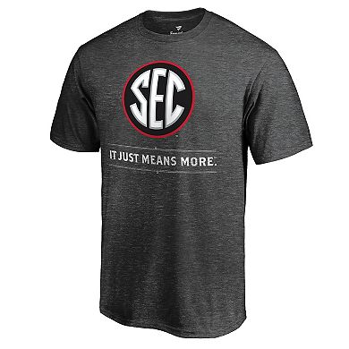 Men's Ash Georgia Bulldogs SEC Means More T-Shirt