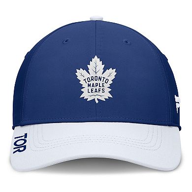 Men's Fanatics Blue/White Toronto Maple Leafs Authentic Pro Rink Flex Hat