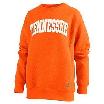 Women's Pressbox Tennessee Orange Tennessee Volunteers Moose Quilted Pullover Sweatshirt