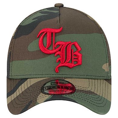 Men's New Era Camo Tampa Bay Buccaneers Mystic Camo A-Frame 9FORTY Adjustable Hat
