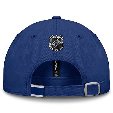 Men's Fanatics Blue Toronto Maple Leafs Authentic Pro Prime Adjustable Hat