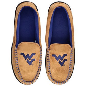 Men's ZooZatz Brown West Virginia Mountaineers Moccasin Slippers