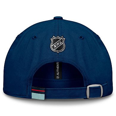 Men's Fanatics Deep Sea Blue Seattle Kraken Authentic Pro Prime Adjustable Hat