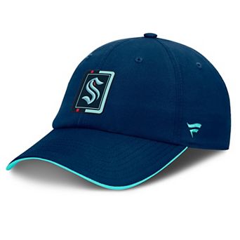 Men's Fanatics Deep Sea Blue/Light Blue Seattle Kraken Authentic Pro Ripstop Adjustable Hat