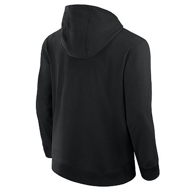 Men's Fanatics Black New Jersey Devils Elements Tonal Primary Tri-Blend Full-Zip Hoodie