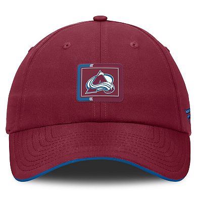 Men's Fanatics Burgundy/Blue Colorado Avalanche Authentic Pro Ripstop Adjustable Hat