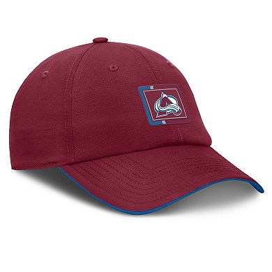 Men's Fanatics Burgundy/Blue Colorado Avalanche Authentic Pro Ripstop Adjustable Hat