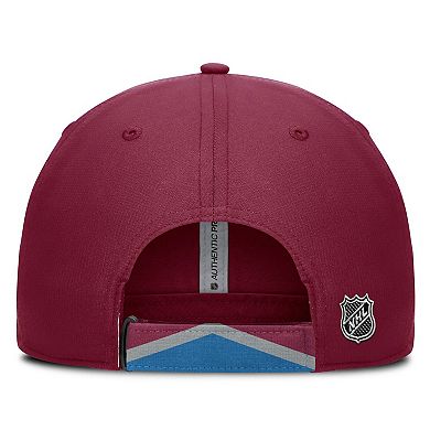 Men's Fanatics Burgundy/Blue Colorado Avalanche Authentic Pro Ripstop Adjustable Hat