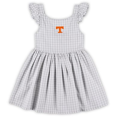 Girls Toddler Garb White Tennessee Volunteers Constance Gingham Dress