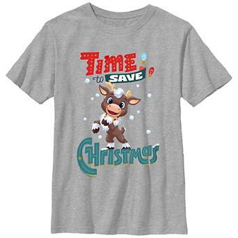 Boys 8-20 Reindeer In Here Time To Save Christmas Graphic Tee