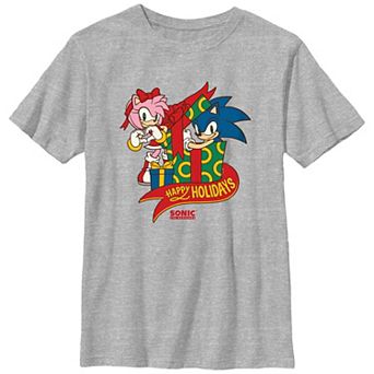 Boys 8-20 Sonic The Hedgehog Happy Holidays Graphic Tee