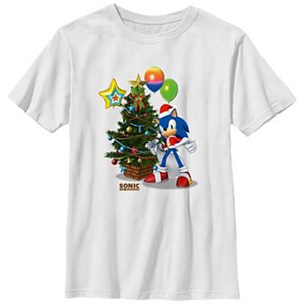 Boys 8-20 Sonic The Hedgehog Christmas Tree Graphic Tee
