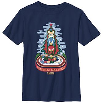 Boys 8-20 Sonic The Hedgehog Warmest Greetings Graphic Tee