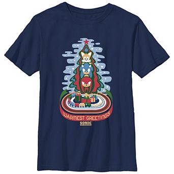 Boys 8-20 Sonic The Hedgehog Warmest Greetings Graphic Tee