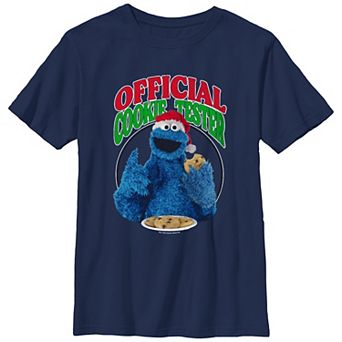 Boys 8-20 Sesame Street Official Christmas Cookie Tester Graphic Tee