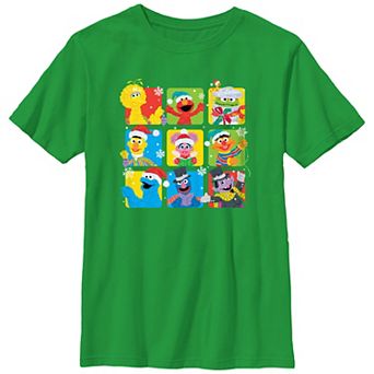 Boys 8-20 Sesame Street Christmas Portraits Graphic Tee