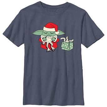 Boys 8-20 Star Wars The Mandalorian Grogu Froggy Present Graphic Tee