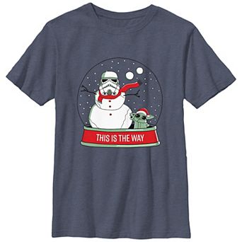 Boys 8-20 Star Wars The Mandalorian This Is The Way Snow Globe Graphic Tee