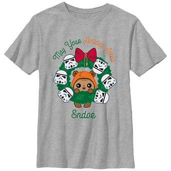 Boys 8-20 Star Wars May Your Holiday Spirit Endor Graphic Tee