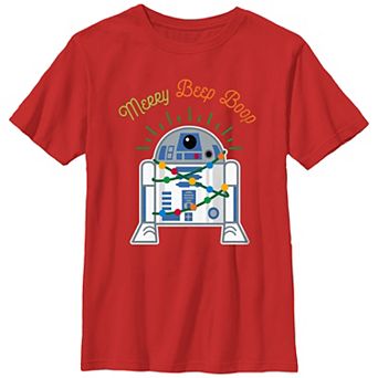Boys 8-20 Star Wars R2-D2 Merry Beep Boop Beep Graphic Tee