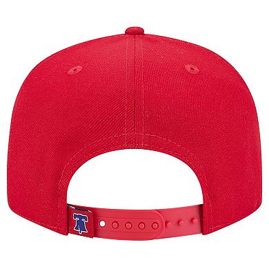 Men's New Era Red Philadelphia Phillies Logo Strike 9FIFTY Snapback Hat
