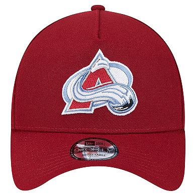 Men's New Era Burgundy Colorado Avalanche Core A-Frame 9FORTY Adjustable Hat