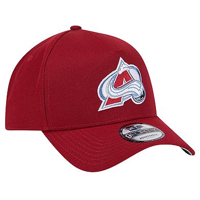 Men's New Era Burgundy Colorado Avalanche Core A-Frame 9FORTY Adjustable Hat