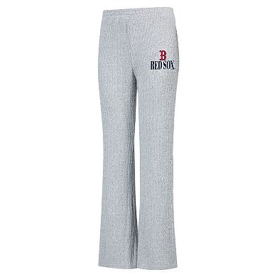 Women's Concepts Sport Gray Boston Red Sox Juniper Rib Knit Flare Sleep Pants