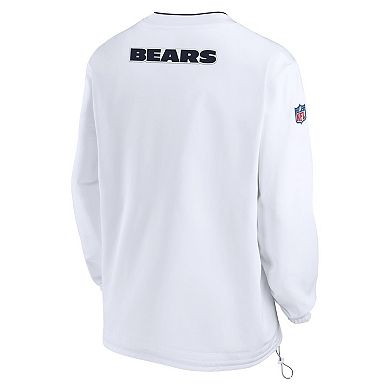 Men's Nike White Chicago Bears 2023 24 Sideline Repel V-neck Long 