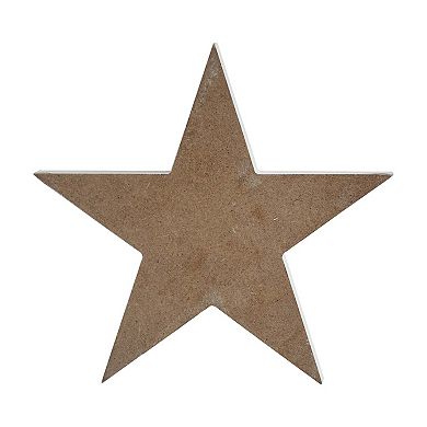 Parisloft Be Merry Star-shaped Christmas Wood Tabletop Photo Holder