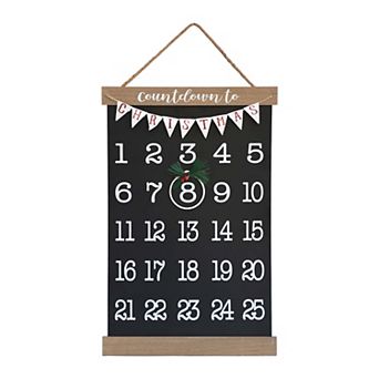 Parisloft Countdown to Christmas Calendar Wall Hanging Decor
