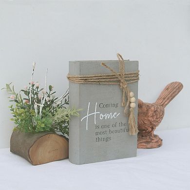Parisloft Decorative Wood Book - Coming Home Is One of the Most Beautiful Things