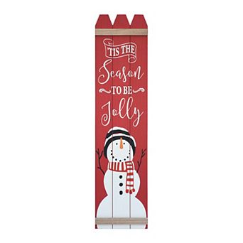 Parisloft 'Tis the Season to be Jolly Christmas Wood Wall Plaque