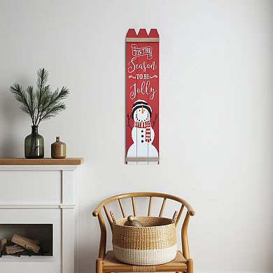 Parisloft 'Tis the Season to be Jolly Christmas Wood Wall Plaque