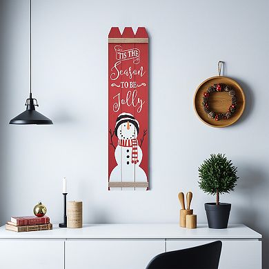 Parisloft 'Tis the Season to be Jolly Christmas Wood Wall Plaque