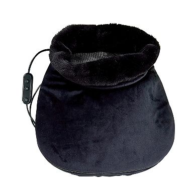 Heated Foot Massager With Remote Control, Folding Design, And Dual Motor Intensities