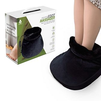 Heated Foot Massager With Remote Control, Folding Design, And Dual Motor Intensities