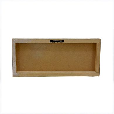 Parisloft Dairy Whitewashed Wood Wall Sign, 10.25 x 1 x 4.5 Inches