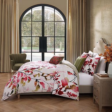Bebejan Leaves on Linen 5 Piece Reversible Comforter Set