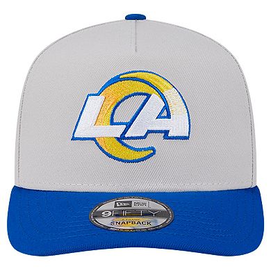 Men's New Era Stone Los Angeles Rams Decent 9FIFTY A-Frame Snapback Hat
