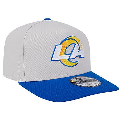 Men's New Era Stone Los Angeles Rams Decent 9FIFTY A-Frame Snapback Hat