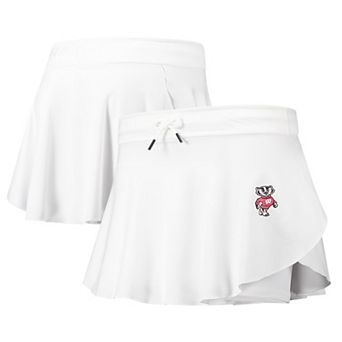 Women's Under Armour White Wisconsin Badgers Gameday Split Soft Skort
