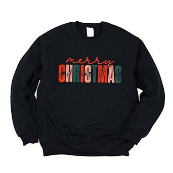 Distressed Merry Christmas Sweatshirt