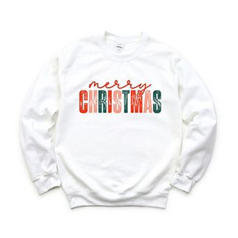 Distressed Merry Christmas Sweatshirt